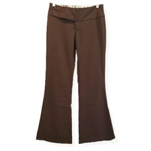 Brown Flared Pants Business Slacks